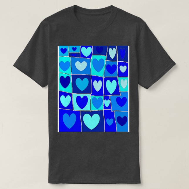 Blue Hearts Phone Case 1 T-Shirt (Design vorne)