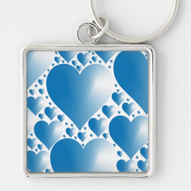 BLUE HEARTS SCHLÜSSELANHÄNGER (Vorne)