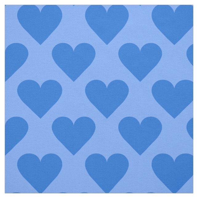 Blue Hearts-Sonderstoff Stoff (Muster)