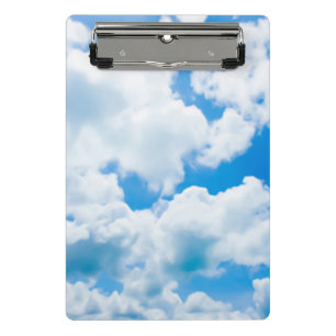 Blue Heaven Clouds II + Ihr Text und Ihre Ideen Mini Klemmbrett