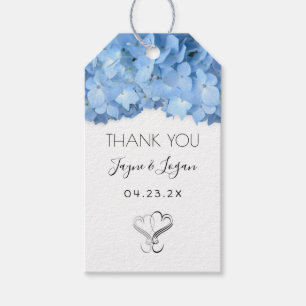 Blue Heaven Floral Gastgeschenk Hochzeit Krawatte Geschenkanhänger