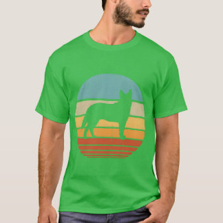 Blue Heeler Australischer Cattle Dog 70er Sonnenun T-Shirt