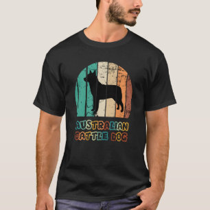 Blue Heeler Australischer Treibhund Vintage Sonnen T-Shirt