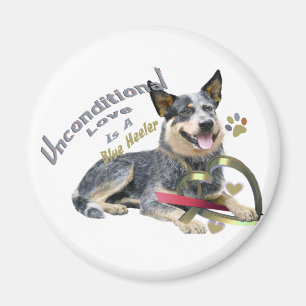 Blue Heeler bedingungslose Liebe Magnet