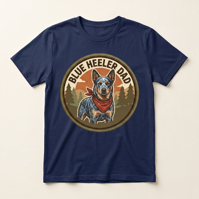 Blue Heeler Dad Tee | Cattle Dog Dad Geschenk (Von Creator hochgeladen)