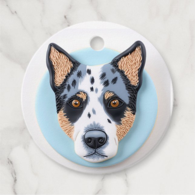 Blue Heeler Dog 3D Inspiriert Geschenkanhänger (Vorderseite)