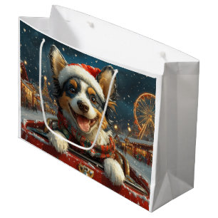 Blue Heeler Dog Roller Untersetzer Weihnachten Große Geschenktüte