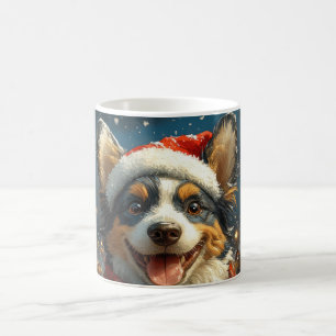 Blue Heeler Dog Roller Untersetzer Weihnachten Kaffeetasse