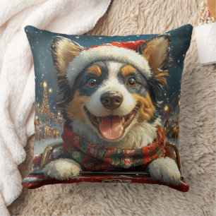 Blue Heeler Dog Roller Untersetzer Weihnachten Kissen
