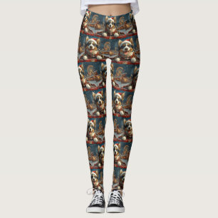 Blue Heeler Dog Roller Untersetzer Weihnachten Leggings