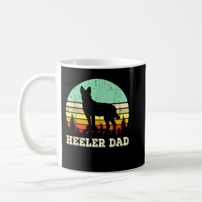 Blue Heeler Dog Vater Australian Cattle Dog Lovers Kaffeetasse (Links)