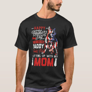 Blue Heeler Hund Vater Glücklichen Vatertag zu mei T-Shirt