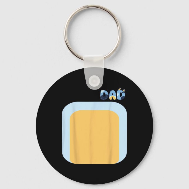 Blue Heeler Hund Vater Matching Family Costumes Di Schlüsselanhänger (Vorderseite)