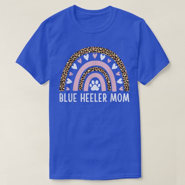 Blue Heeler Mama Mama Australische Rinder Hunde Ra T-Shirt (Design vorne)
