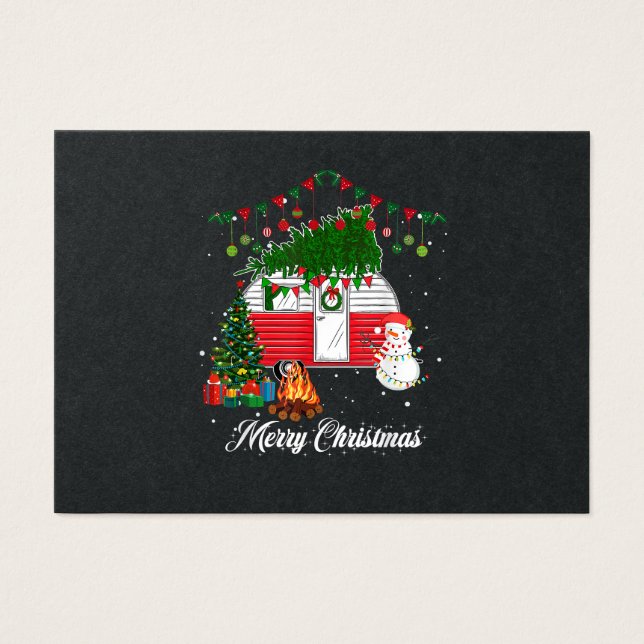 Blue Heeler mit Weihnachts-Pullover - Frohe Weihna (Vorderseite)