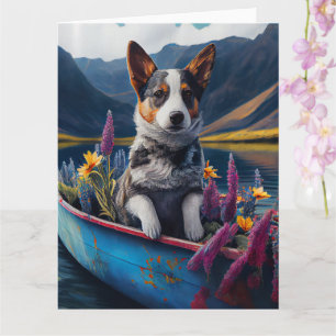 Blue Heeler on a Paddle: Ein Landschaftliches Aben Karte