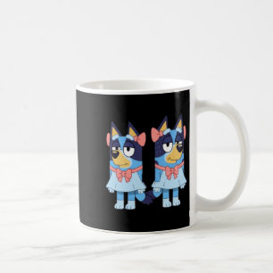 Blue Heeler Schwestern in Kleidern Kaffeetasse