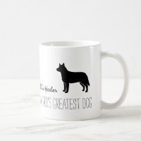 Blue Heeler Silhouette Weltgrößter Hund Custom