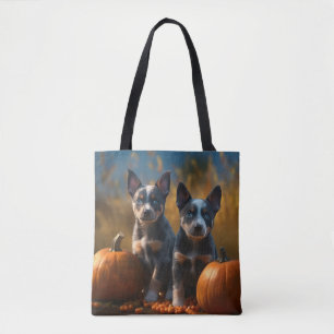 Blue Heeler Welpe Autumn Delight Pumpkin