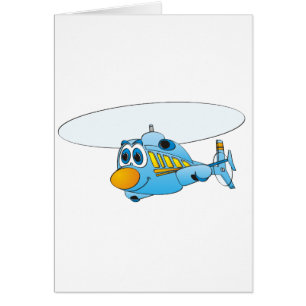 Blue Helicopter Cartoon