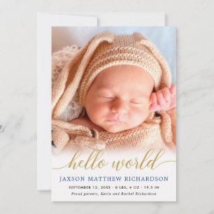 Blue-Hello-Welt-Babyankündigung