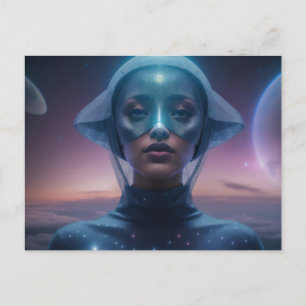 Blue Helm ET Postkarte