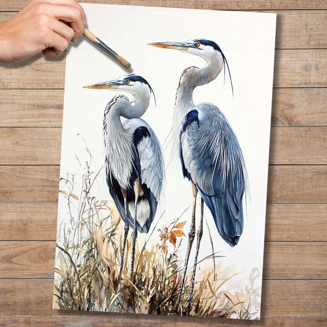Blue Heres 3 Decoupage Paper Seidenpapier (Von Creator hochgeladen)