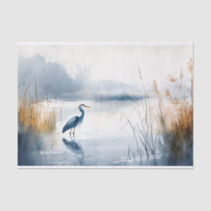 Blue Heron 8 Decoupage Paper Seidenpapier