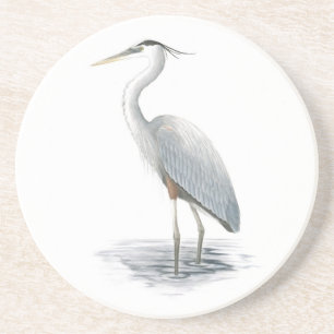 Blue Heron Art Sandstone Untersetzer
