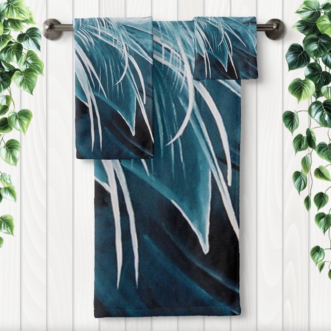 Blue Heron Bird Badhandtuch Set (Von Creator hochgeladen)