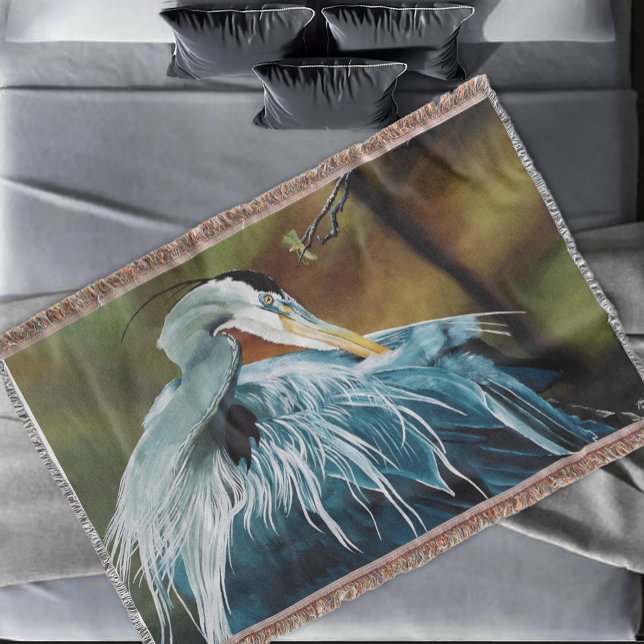 Blue Heron Bird Decke (Von Creator hochgeladen)