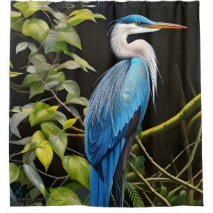 Blue Heron Duschvorhang
