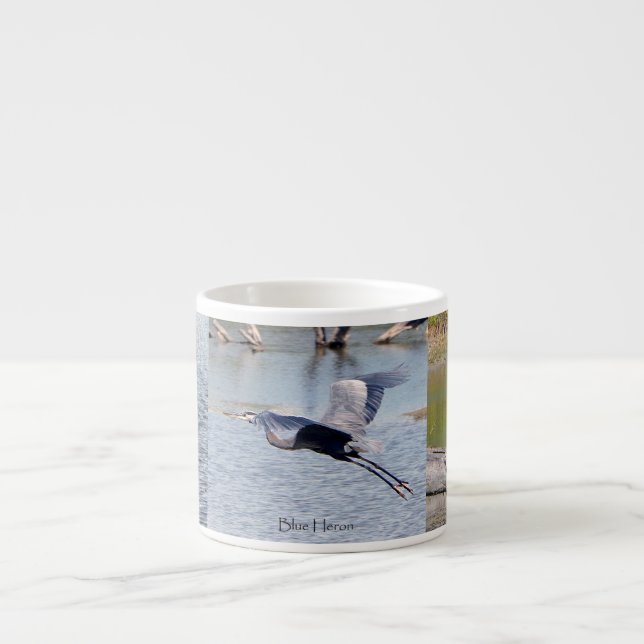Blue Heron Espresso Tasse (Vorderseite)