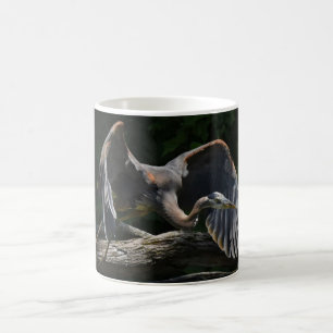 Blue Heron Flight Kaffeetasse