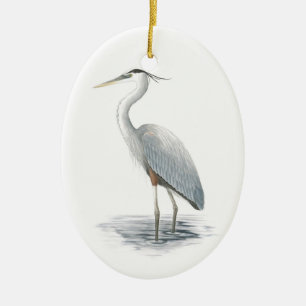 Blue Heron Keramikornament