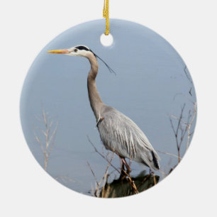 Blue Heron Keramikornament
