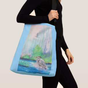 Blue Heron Lebensmitteltasche Tragetaschen Mit Langen Trägern