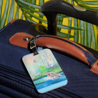 Blue Heron Luggage Tag Gepäckanhänger