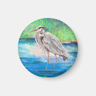 Blue Heron Magnet