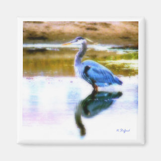 Blue Heron Magnet
