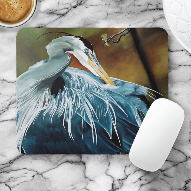 Blue Heron Mousepad (Von Creator hochgeladen)
