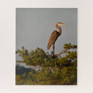 Blue Heron on Tree Oben Puzzle