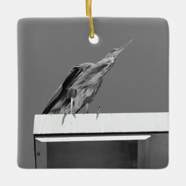 Blue Heron Ornament (Vorderseite)