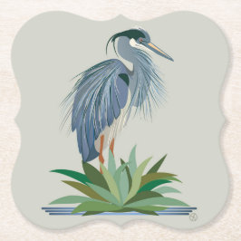Blue Heron Paper Untersetzer