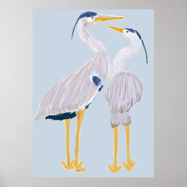 Blue Heron Poster (Vorne)