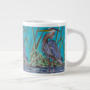 Blue Heron-Tasse Jumbo-Tasse