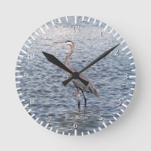 Blue Heron Wasseruhr