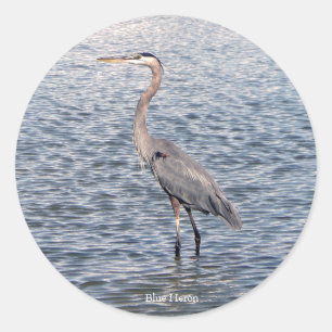 Blue Heron Water Aufkleber