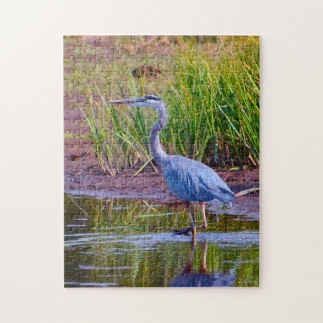 Blue Heron Yellowstone. Puzzle (Vertikal)