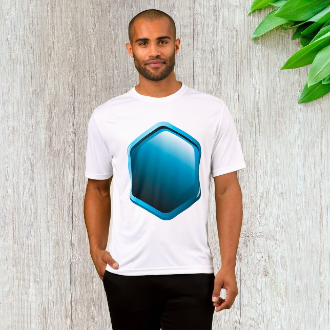 Blue Hexagon Mens Active T-Shirt (Von Creator hochgeladen)